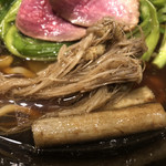 饗 くろ喜 - 太いセリのお浸しとゴボウ煮