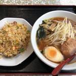 Kouman En - サービスセット/醤油ラーメン+五目炒飯