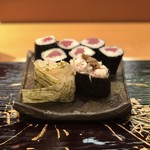 Kanazawa Tamazushi - 紅ズワイガニ、白えび、鉄火巻き