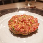 エノテカ パージナ - 牛のタルタルステーキ