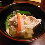 銀座 小十 - 徳島県鳴門産真鯛の煮麺