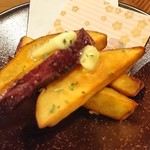 雨ノチ晴レル家 - 鳴門金時のポテトフライ･･･甘味とバターの塩味がとても良い♪