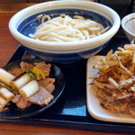 丸亀製麺 - 鴨つけ（得）＆野菜かき揚げ～☆