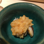 すし岩瀬 - 墨烏賊のゲソの炙りと生のクチコ 