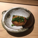 すし岩瀬 - 鱈の白子の付け焼き