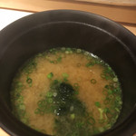 すし岩瀬 - みそ汁美味しい