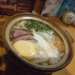 スワハウス - 鍋焼き鴨南蛮うどん