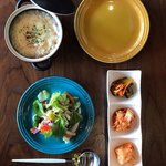 Dammi Terasu - カニチーズ粥定食　韓国j料理