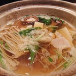 禅紫 - 鯛と車海老と竹の子のしゃぶしゃぶ