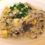 黄鶴 - ２０１７温色健美ランチ　２１００円（税込）キアヌを入れたシジミと海苔のスープ炒飯にスープを掛けて【２０１７年２月】