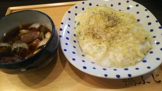 Kamofuji - ふわふわ新食感「とろろ鴨つけ麺」