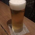 自然薯バル kura - 生ビール（サッポロ黒ラベル） ¥480