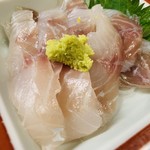 錦江湾 - お通しのスズキ。