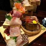 越後一会 十郎 - 本日のお刺身より、おまかせ指盛り+100円にて喉黒入りに