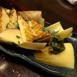 越後一会 十郎 - 焼き竹の子接写