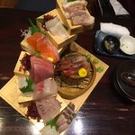 越後一会 十郎 - 刺盛り、上から見た感じ