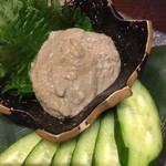 越後一会 十郎 - カニ味噌接写