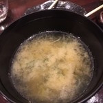 越後一会 十郎 - 十郎めしにつく味噌汁