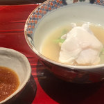 銀座 しのはら - 蛤、河豚、芹鍋