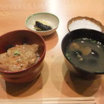 日本料理 たかむら - 平目の胡麻醤油　宍道湖のしじみ汁　