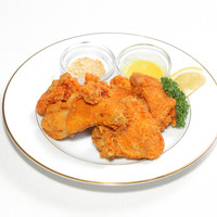 三笠会館伝統 鶏の唐揚げ 胡麻塩とマスタード添え（5ヶ）