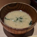 北海寿司 うに丸 - [料理] 味噌汁 アップ♪ｗ