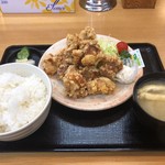 たわら屋 - まんぷく鶏唐揚げ定食 730円