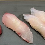 立ち食い鮨 鈴な凛 - メジマグロ、平政、鱸
