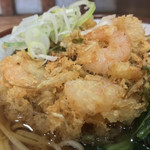 そばの神田 東一屋 - #食べログ的に撮るとこうなる。  
      えびかき揚げ♡