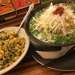 林家 - ネギラーメンと半チャーハン