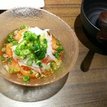 三間堂 - 蕎麦やの冷やしトマト