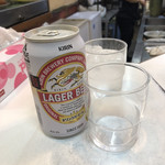 Tanabe - 缶ビール400円税込
      今日はずっと麒麟ビールで通す(*^^*)