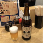 炭火豚丼 豚元 - びんビール(中)♪