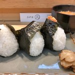 三代目 まる天 - おにぎり（筋子・梅・鮭）