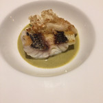 マッシュルーム - 今治藤本さんの黒鯛 下仁田ネギソース