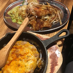 鶏籠 - 2019年3月15日  ホルモン鉄板とチーズつくね