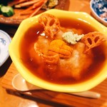 味処 高崎 - レンコン蓮蒸し