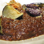 レフレール - 挽き肉と揚げ茄子のカレーライス