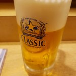 海鮮炭焼処とら太 - 安定のビール