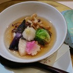 彩懐石 わらび高砂 - サワラと豆腐の揚げ出し