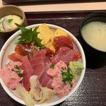 寿司 魚がし日本一 - 三崎 鮪づくし丼