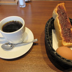 カフェヨシノ - ホットコーヒーとモーニングセット