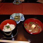 花仙庵 仙仁温泉 岩の湯 - 〆のご飯