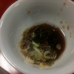 中国家庭料理 神洲之華 - 汁無し豚バラ胡瓜麺　の　タレ