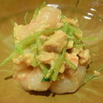 神保町 傳 - 海老とあんこうの肝和え