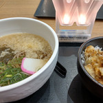 アイシティ21フードテラス - たぬきとろろ昆布蕎麦＆ミニ舞茸天丼～☆