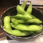 一蔵 - お通し（枝豆）150円＋税