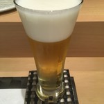 北新地 鮨 葵 - プレミアム生ビール　熟撰