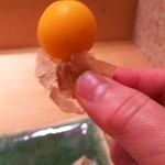 築地寿司清 - フルーツみたいなほおずきを、ぱくぱく