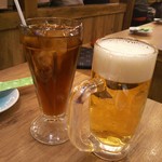 Toriyoshi Shouten - 生ビール＆烏龍茶